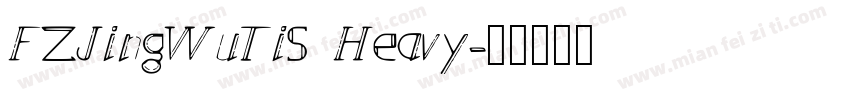 FZJingWuTiS Heavy字体转换